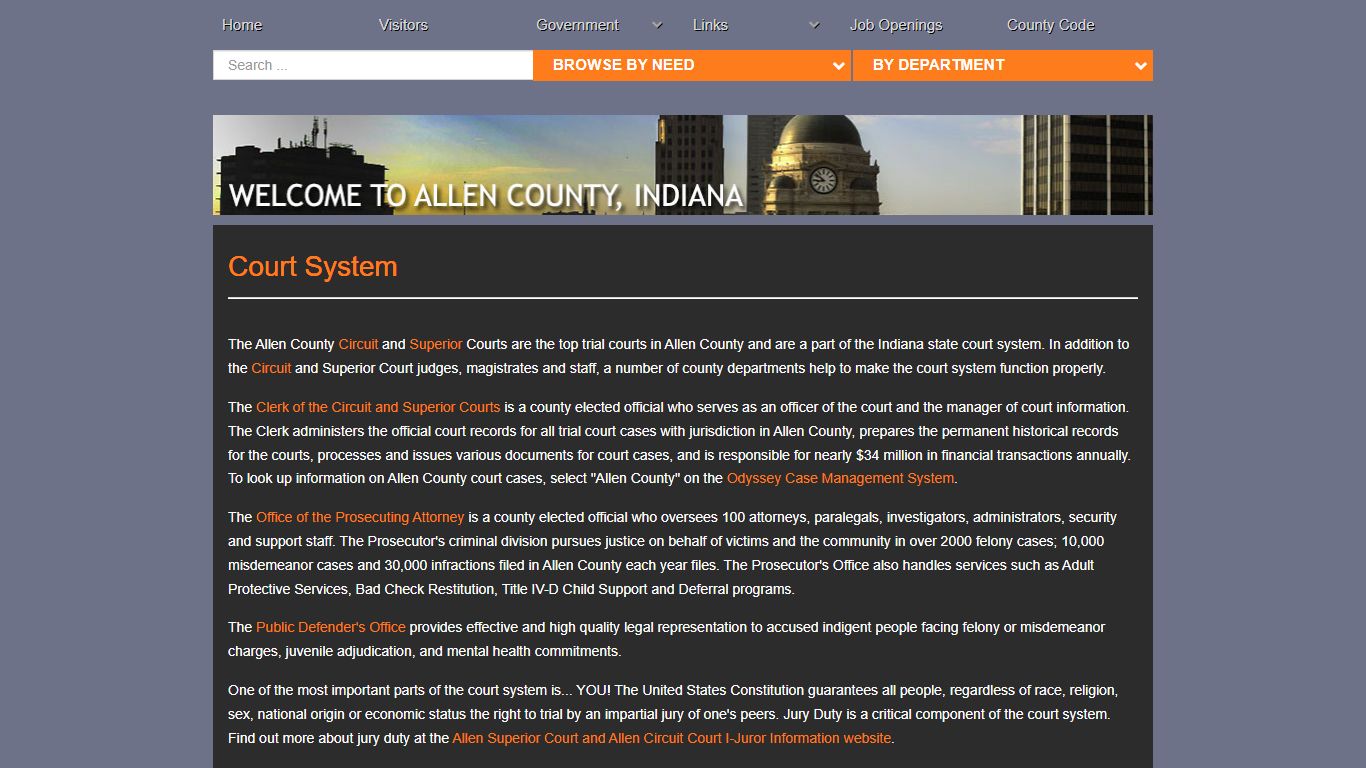 Court System - Allen County